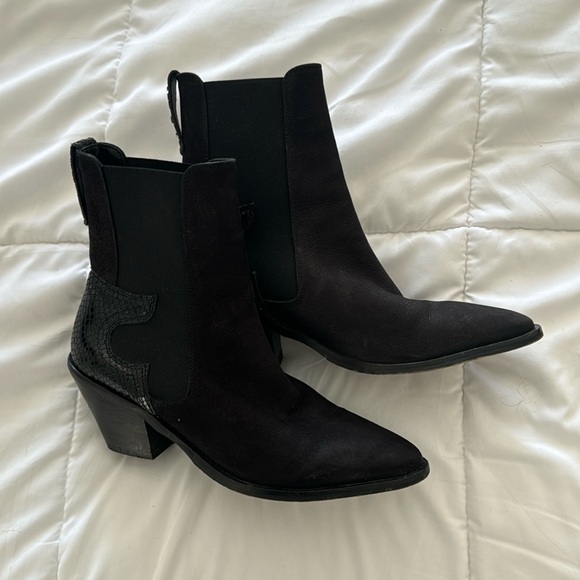 All saints black boots size 39 - Picture 1 of 5